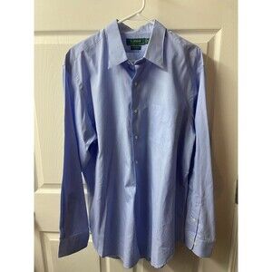 Lauren Ralph Lauren Shirt Mens 16.5 - 34/35 Check Long Sleeve Button Up